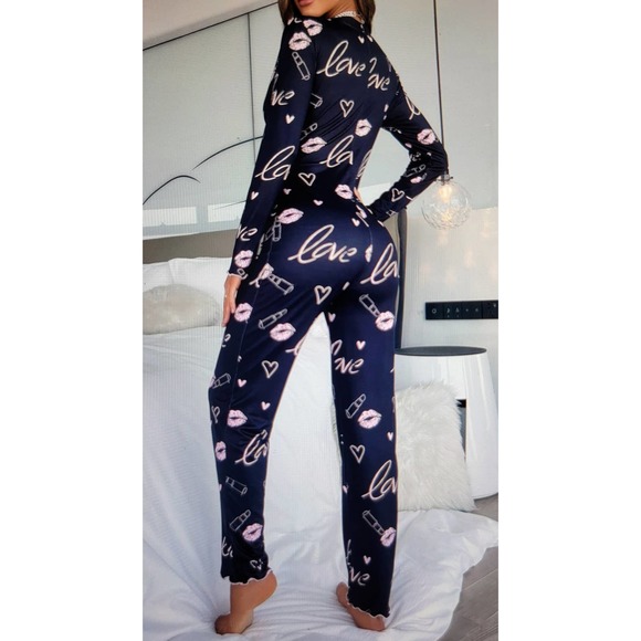 Long Sleeve Sleep Onesie L - Picture 3 of 5